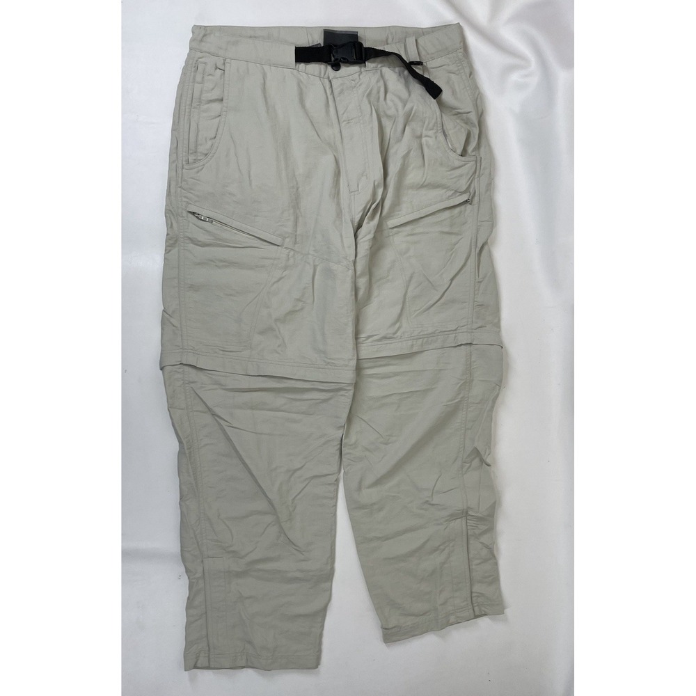 Galyans Outdoor Convertible‎ Nylon Pants Mens Size L Beige